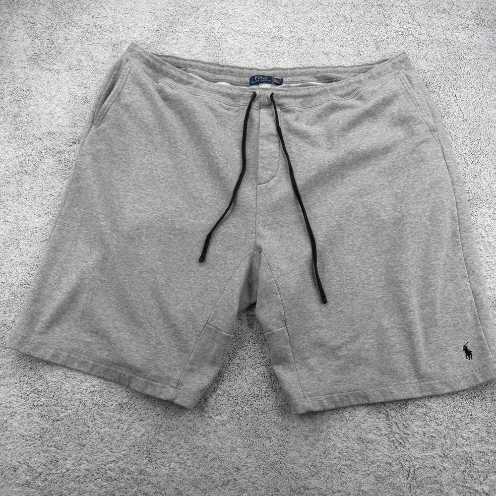 Polo Ralph Lauren Sweat Shorts Mens 4XLT Gray Fleece Drawstring Lounge Big